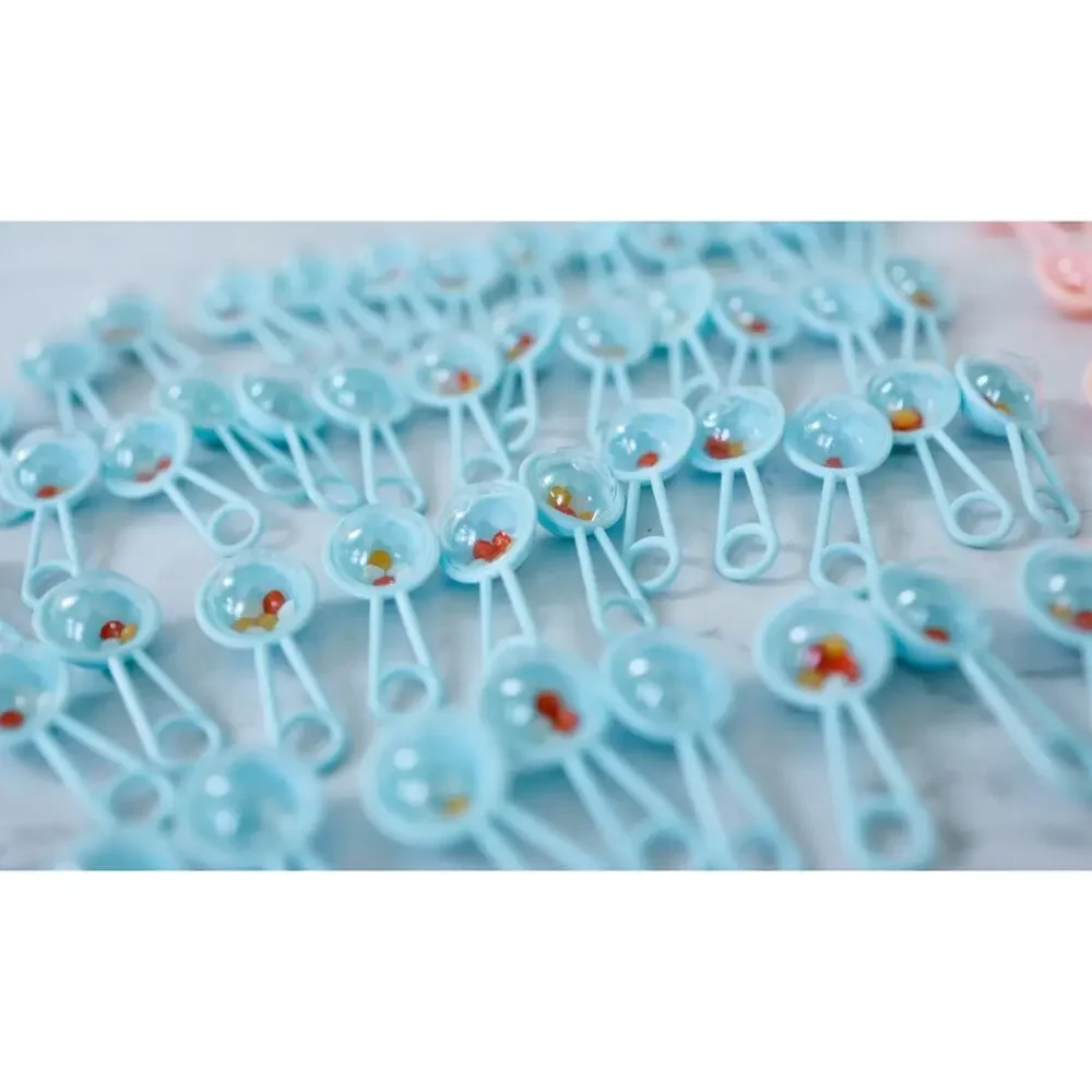 Lot of 95 Miniature Baby Rattles Baby Shower Gender Party Favors Cake Game Charm